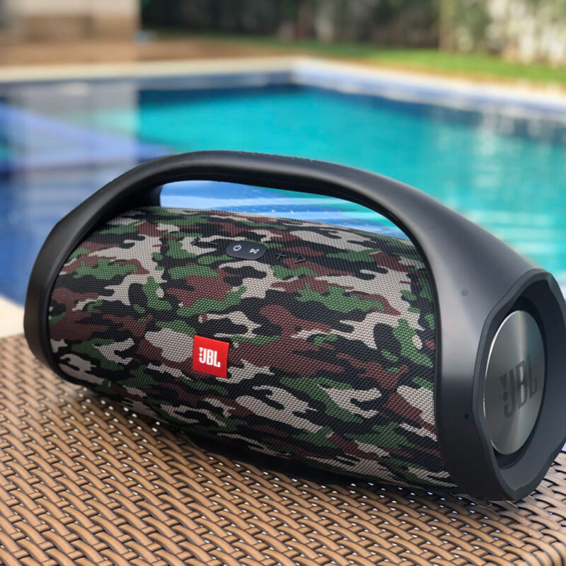 Caixa Jbl Boombox 60w Rms Bluetooth Camuflado Fortaleza Distribuidora