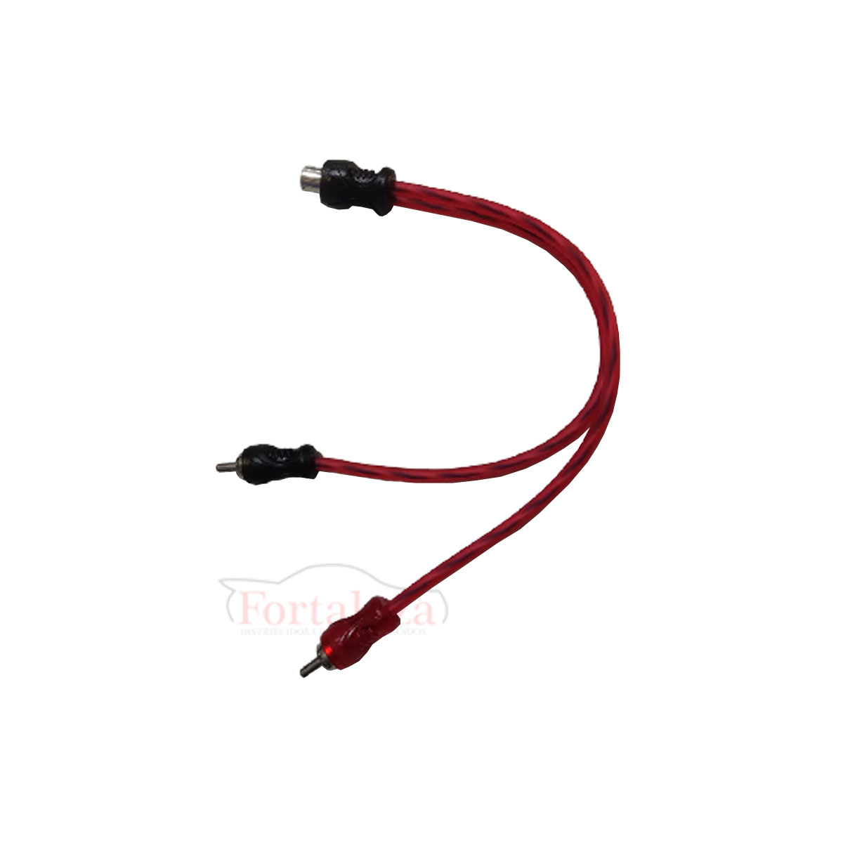 Cabo Rca Kx3 Vermelho Flexivel Y 2 Macho 1 Femea Fortaleza Distribuidora